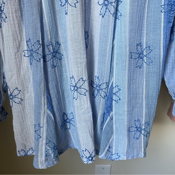 Free People Gingham Floral Tunic - Picture 5 of 7